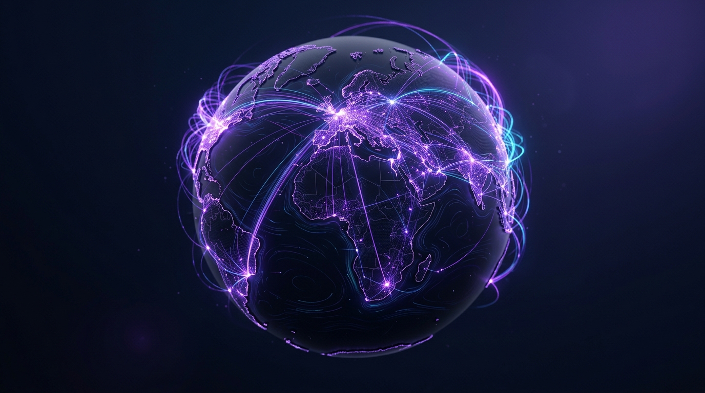 Global SMS delivery coverage map