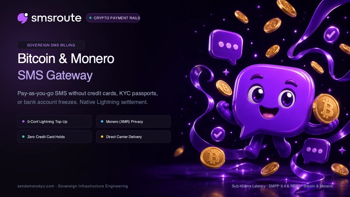Bitcoin and Monero SMS Gateway: Pay as You Go Without Credit Cards or KYC