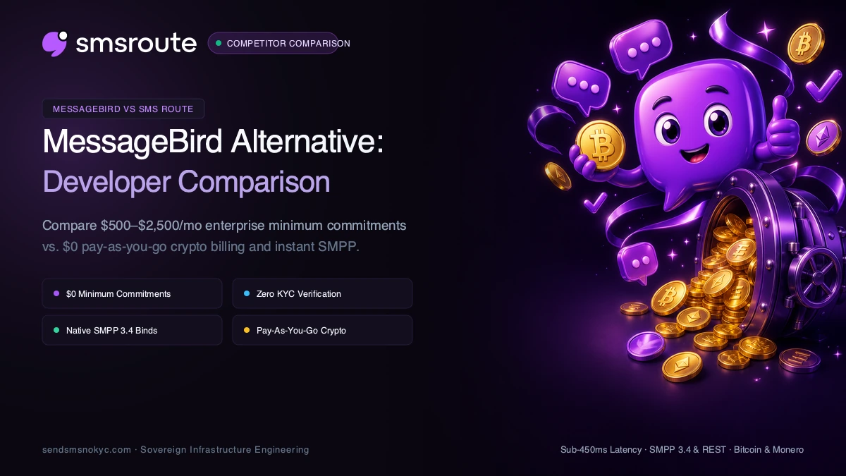MessageBird vs SMS Route: Developer Comparison for Private SMS and SMPP