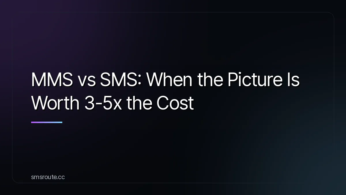 MMS vs SMS: When the Picture Is Worth 3-5x the Cost — smsroute