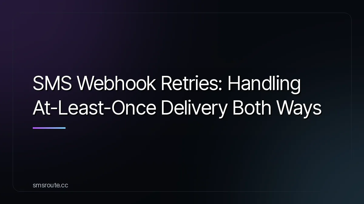 SMS Webhook Retries: Handling At-Least-Once Delivery Both Ways — smsroute